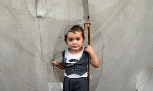 Un niño en Deir Al-Balah, en el centro de Gaza (archivo). 