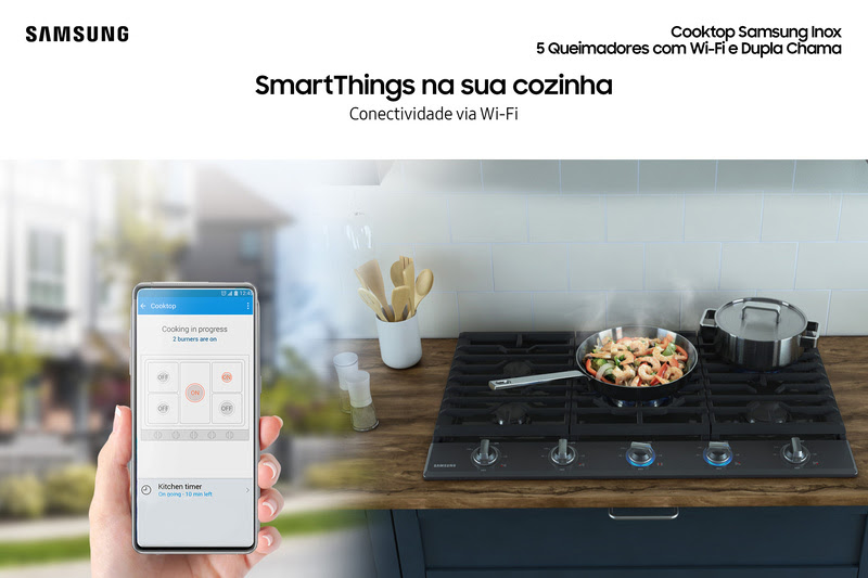 Cooktop da Samsung. Imagem ilustrativa.