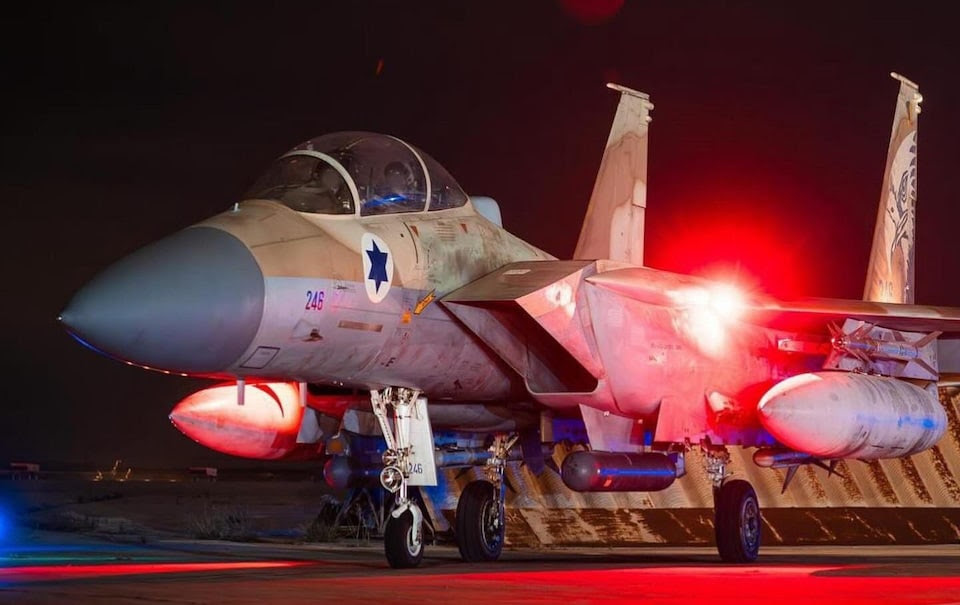 Israeli jets returned to their air bases after intercepting Iranian attacks