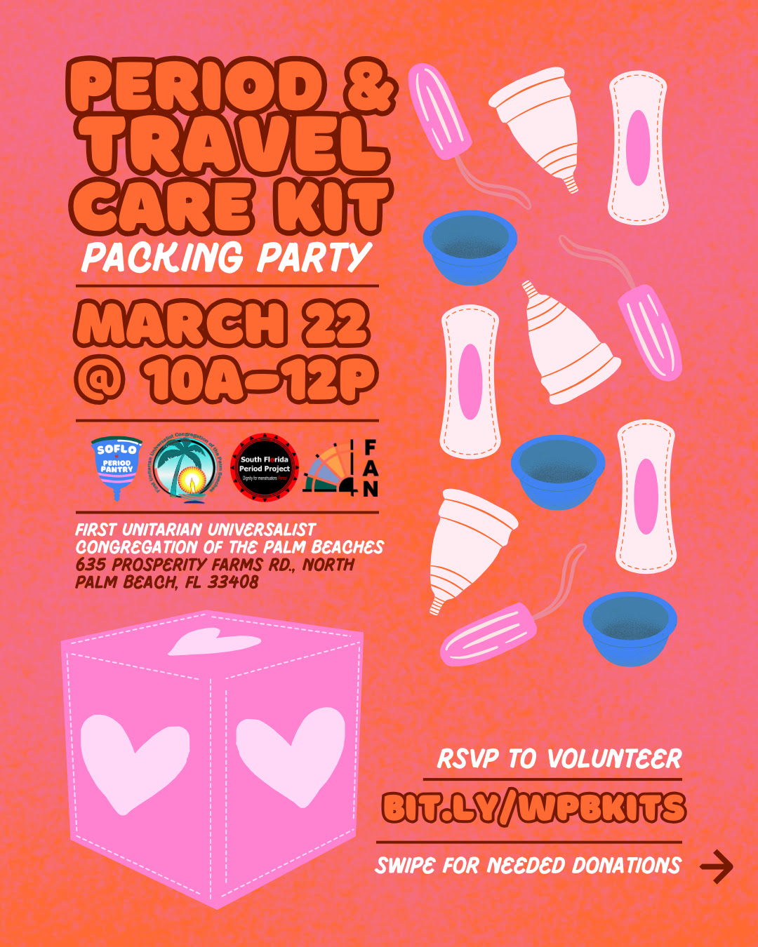 Period & Travel Care Kit Packing Party w/Florida Access Network