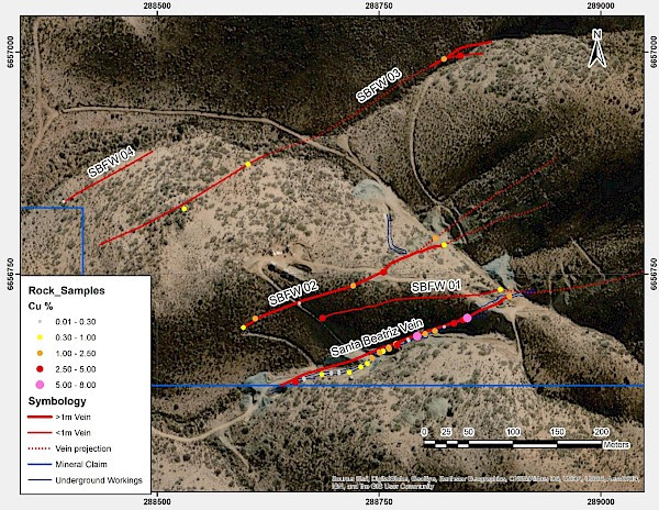Altiplano informa resultados de ensayos de su Proyecto Cobre-Oro-Hierro Santa Beatriz que arrojaron hasta 2.45 m con 3.65 %Cu; 0,29 g/t de oro; y 26,97%Fe Altiplano informa resultados de ensayos de su Proyecto Cobre-Oro-Hierro Santa Beatriz que arrojaron hasta 2.45 m con 3.65 %Cu; 0,29 g/t de oro; y 26,97%Fe