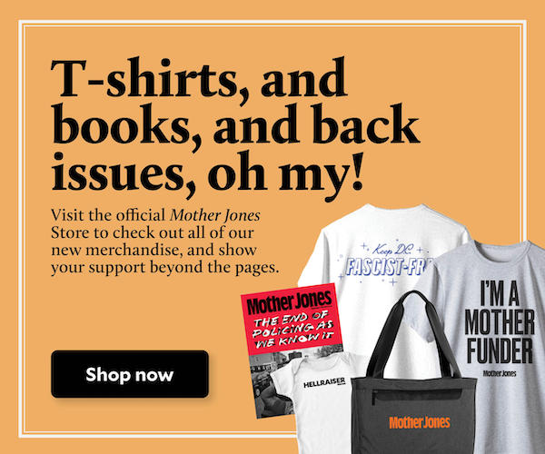 Mother Jones Store Advertisement