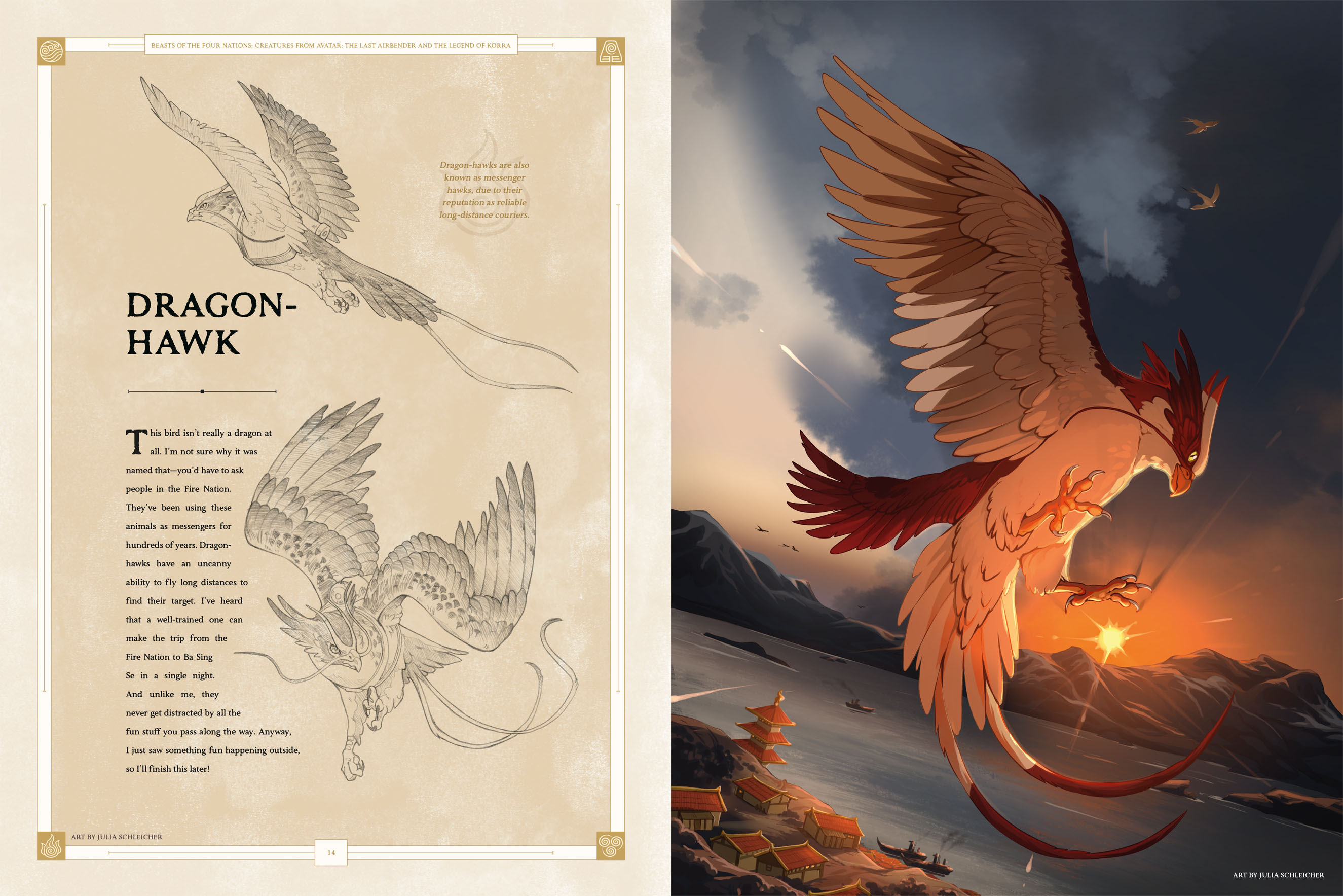 Preview page 1: Dragon-Hawk spread
