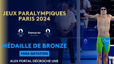 Para natation (H) : nouvelle médaille pour Alex Portal en 100 m dos !