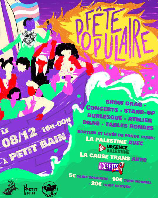 Fête populaire Petit BAin 8/12 à partir de 16h