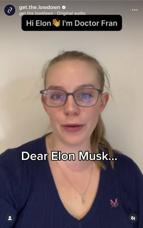 Dr Fran vs Elon Musk