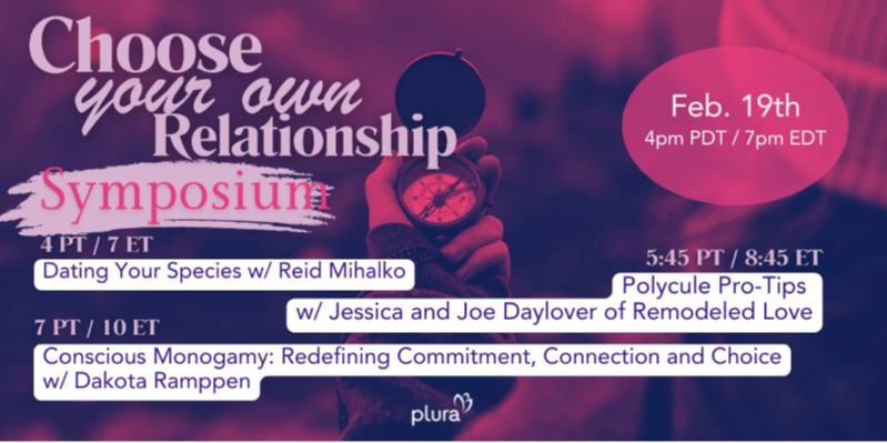 Event Banner for the Choose Your own Relationship Symposium