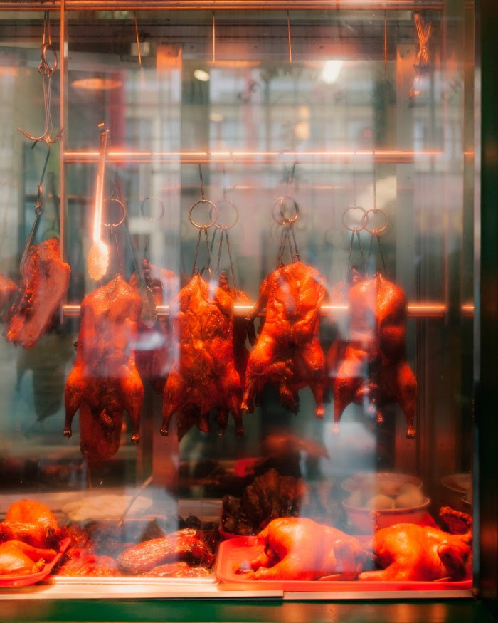  Roast duck in the window of Chinatown BBQ