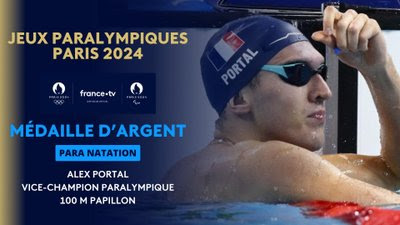 Para natation - Finale S13 100m papillon (H) : Alex Portal vole vers l'argent