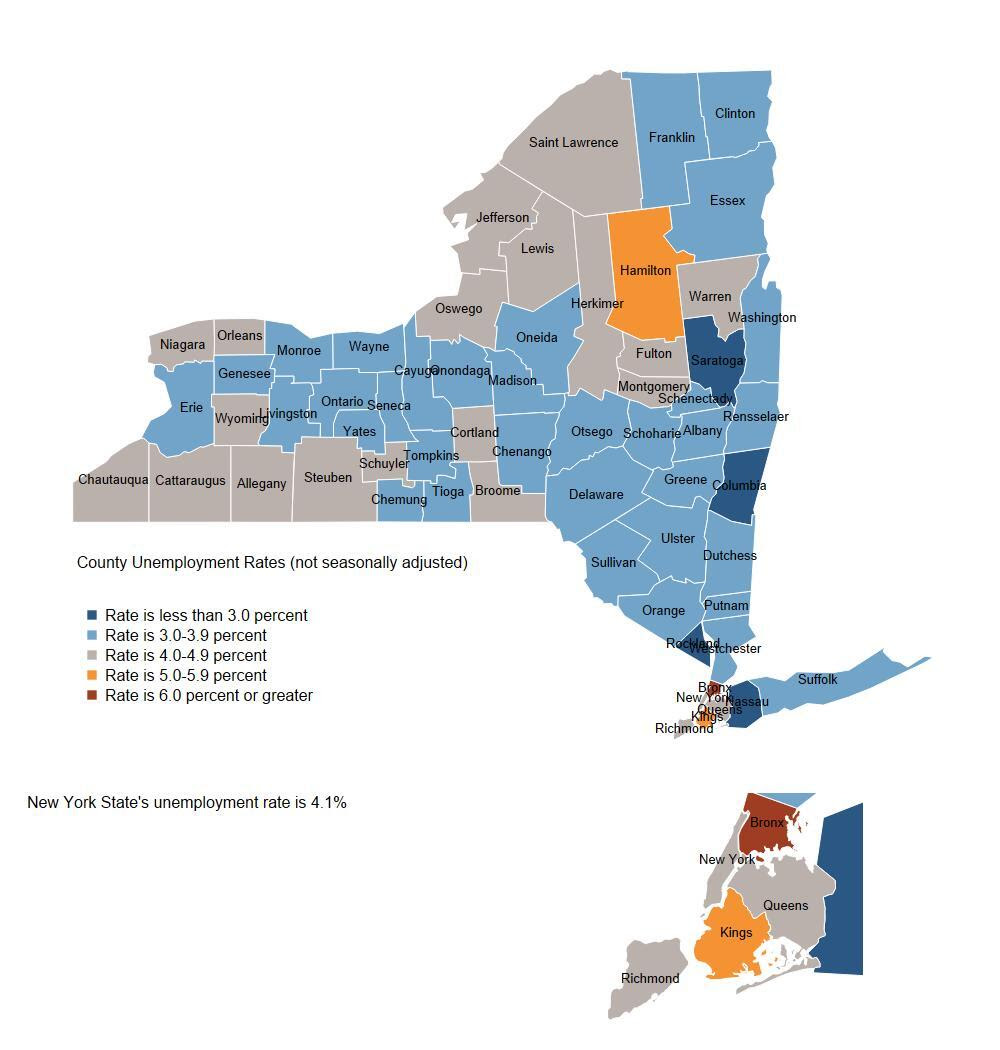 Unemployment Rates by County