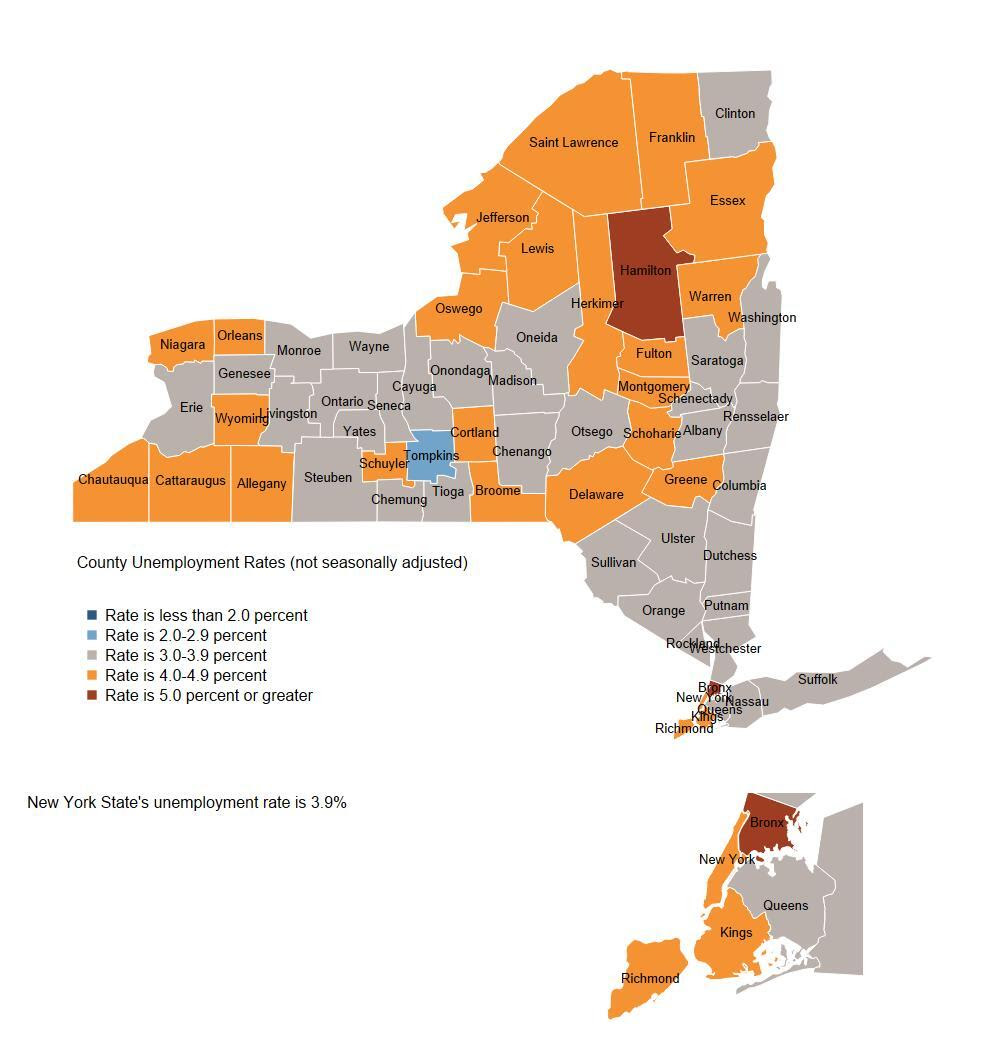 Unemployment Rates by County