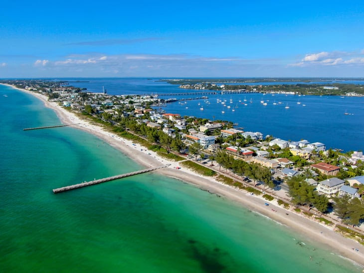 Cortez beach on Anna Maria Island, Florida