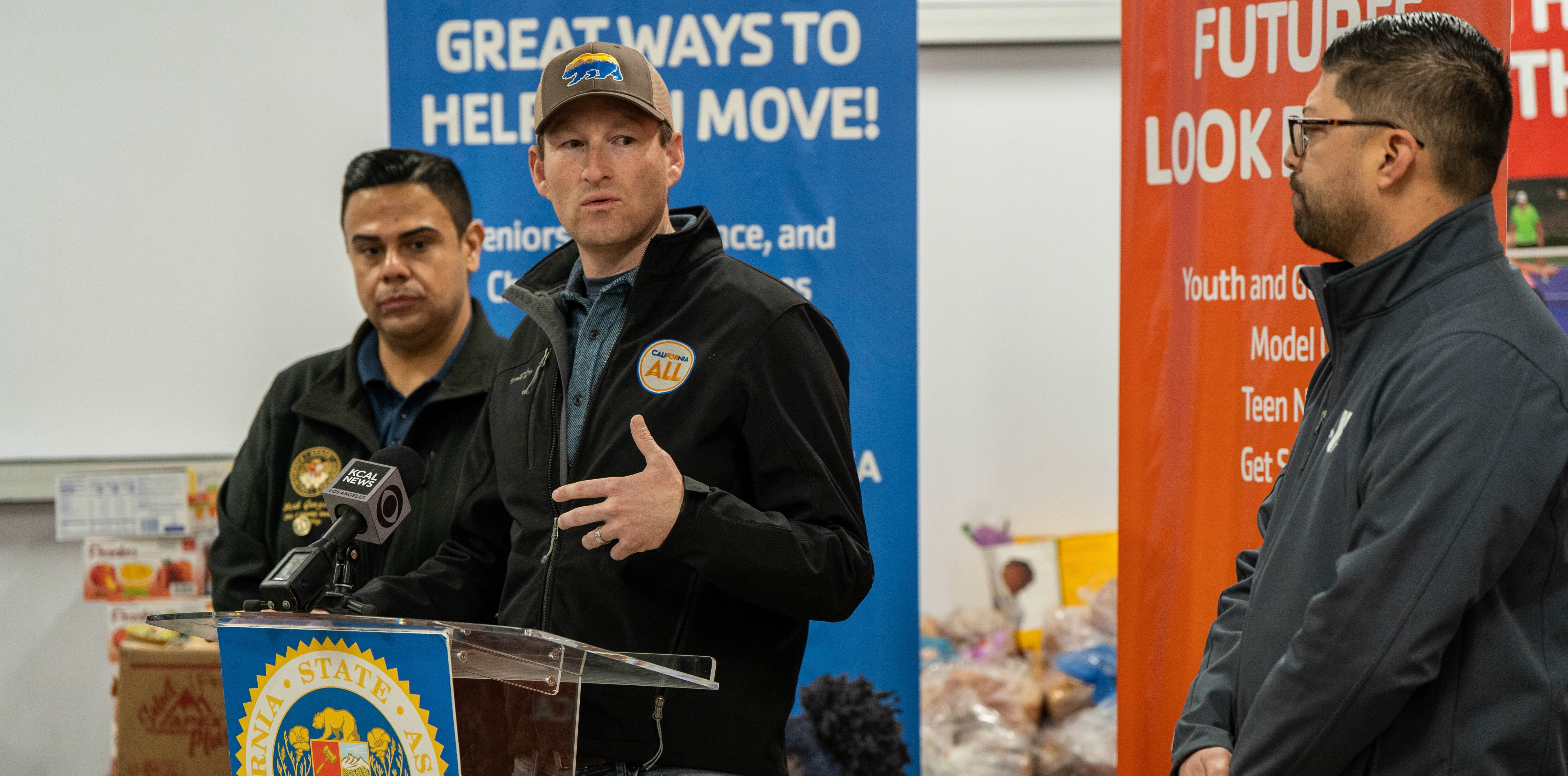 California Chief Service Officer Josh Fryday joined community leaders and volunteers at Friday's announcement.