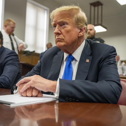 FILE - Former President Donald Trump appears at Manhattan criminal court during jury deliberations in his criminal hush money trial in New York, May 30, 2024. (Steven Hirsch/New York Post via AP, Pool, File)