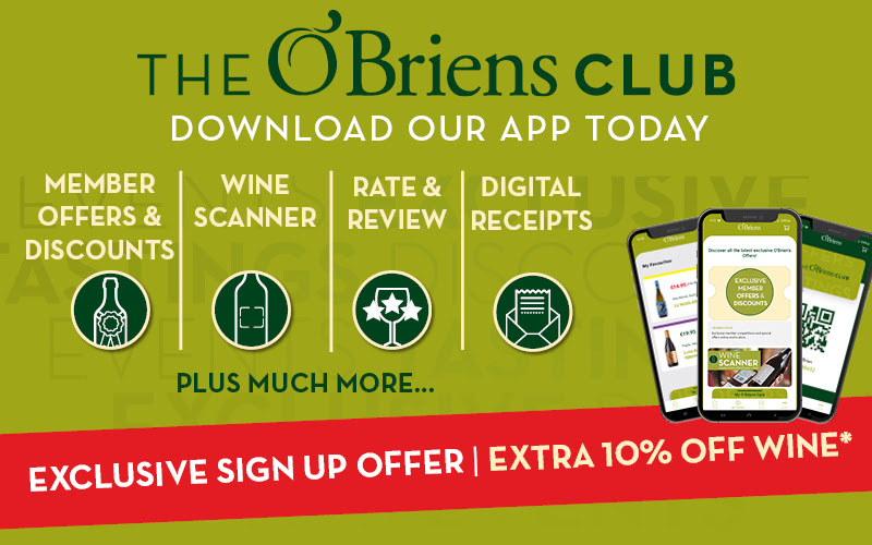 Get the O'Briens Club Wine App