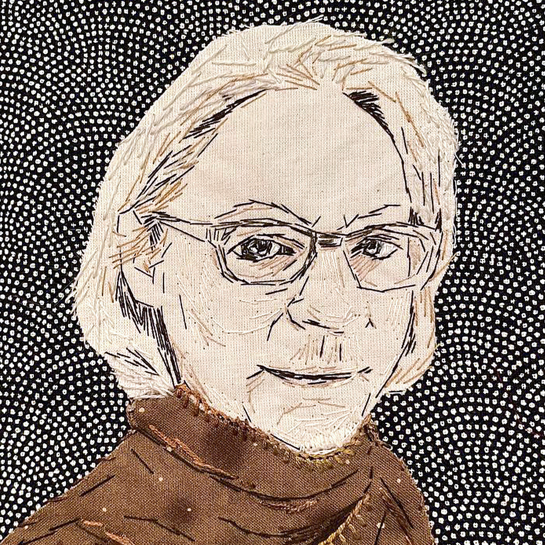 Portrait by Stitch Club member Ruth Waalkes