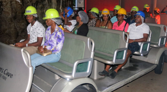 Attendees at the launch enjoyed the night time tram tour.