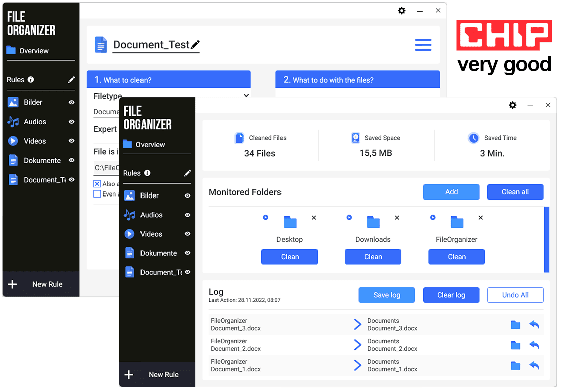 Abelssoft File Organizer 2024 Reeview Screenshot