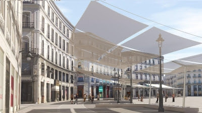 Cuenta atrás para las sombras en Sol en forma de toldos, que estarán instalados este mes de junio