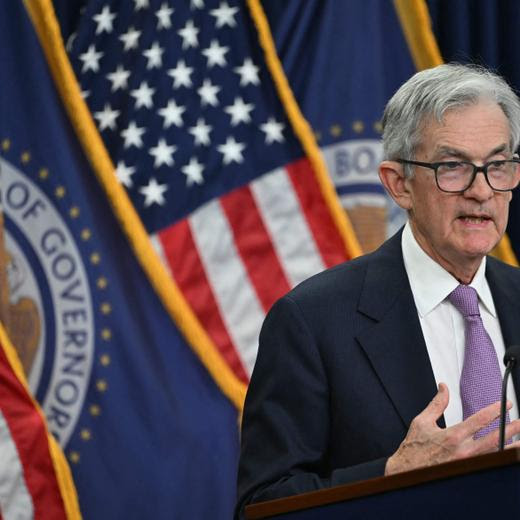 Federal Reserve Chair Jerome Powell speaks during a news conference following the November 6-7, 2024, Federal Open Market Committee meeting at William McChesney Martin Jr. Federal Reserve Board Building, in Washington, DC, November 7, 2024. The US Federal Reserve shrugged off political uncertainty in Washington and moved ahead with a quarter-point rate cut Thursday, easing monetary policy further as inflation continues to cool. Policymakers voted unanimously to lower the central bank's key lending rate to between 4.50 percent and 4.75 percent, the Fed announced in a statement (Photo by ANDREW CABALLERO-REYNOLDS / AFP)