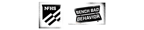 NFHS and #BenchBadBehavior Logos