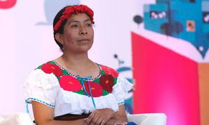 Ruperta Bautista, escritora y poeta tsotsil de Chiapas, México.