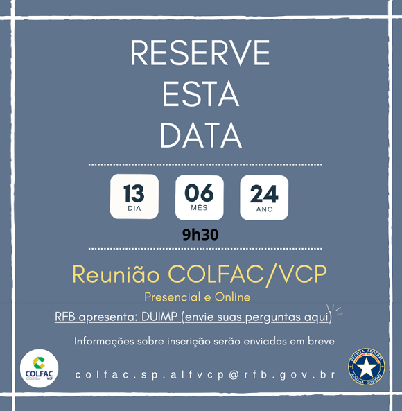 REUNIÃO COLFAC VCP