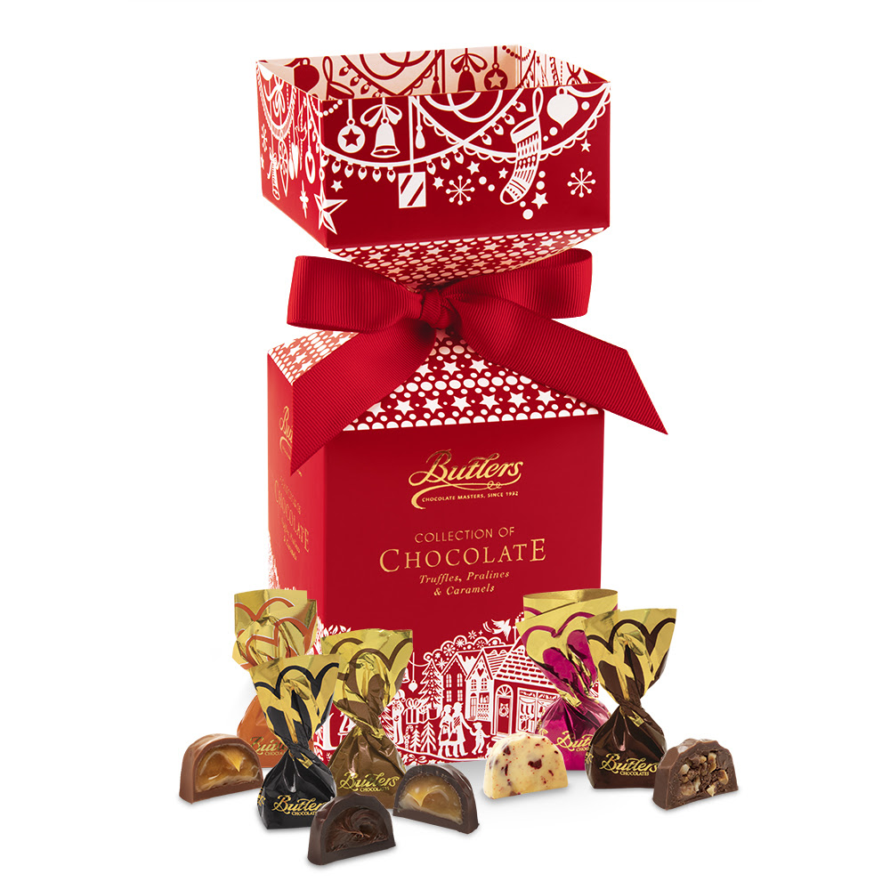 Yuletide Cracker with assorted individually wrapped Chocolates