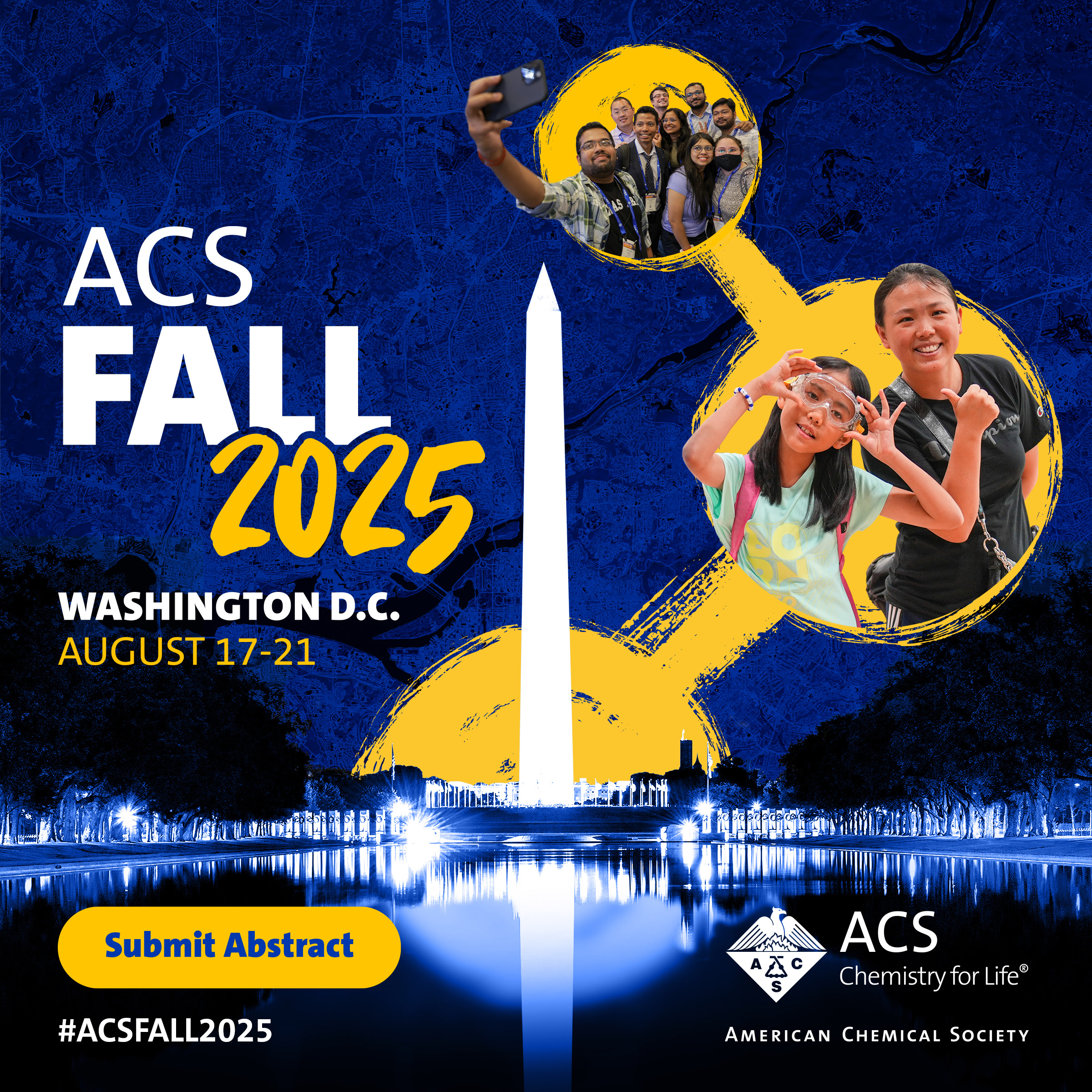 ACS Fall 2025 with a silhouette  of the Washington Monument in the background