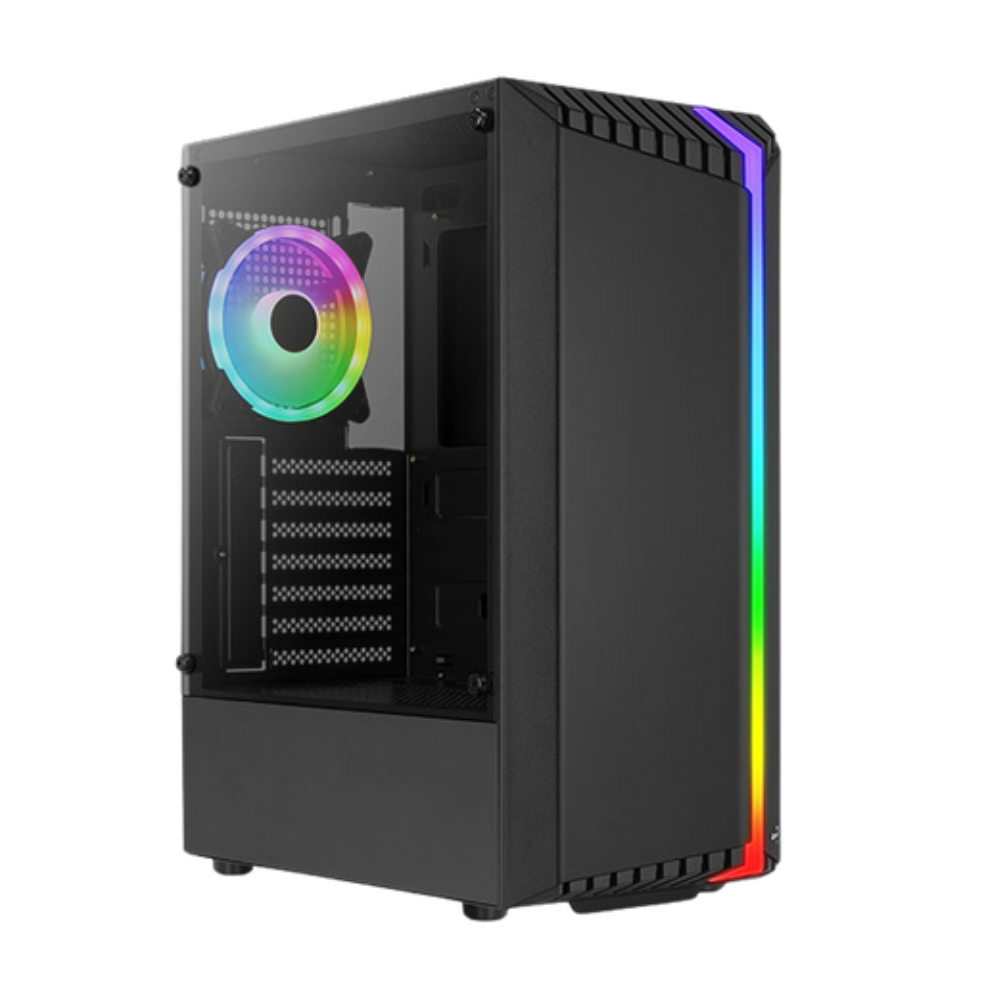 Aerocool - Bionic ATX Fekete Edzett üveg