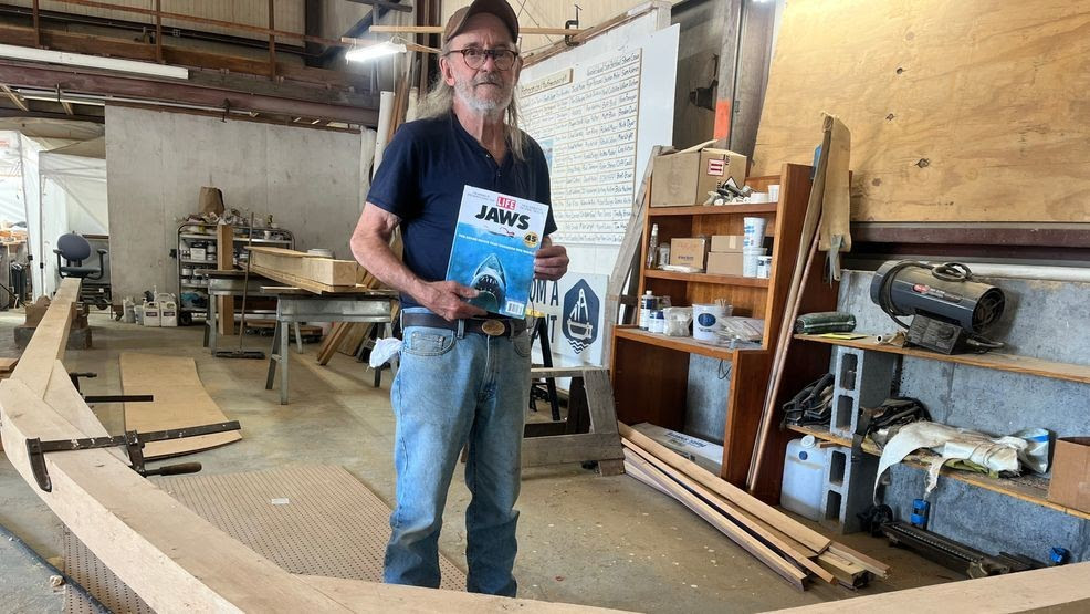 76-year-old Rhode Island man building replica of Orca boat from 'Jaws'