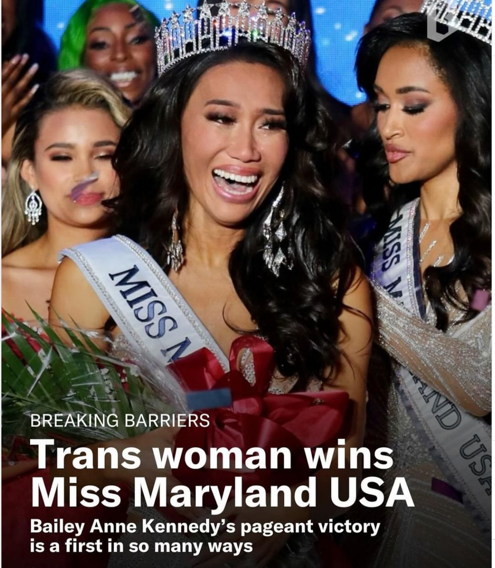 Bailey Anne Kennedy is the first trans women to win state championship in a US beauty pageant.