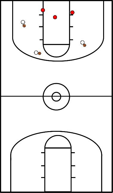 drawing Shooting and rebounding