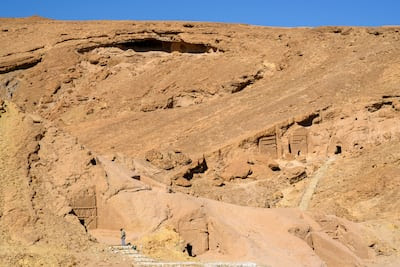 The southern necropolis of Mughayir Shuʿayb at Al Bad. Photo: BDAP and H Raguet