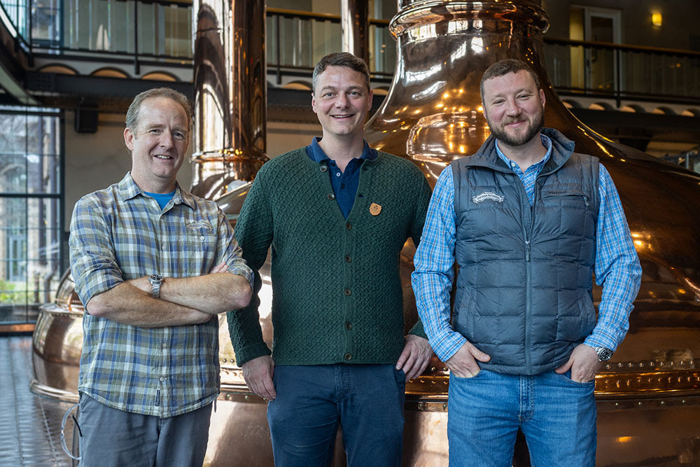 Scott Jennings of Sierra Nevada, Michael Gutmann of Brauerei Gutmann, and Brian Grossman of Sierra Nevada