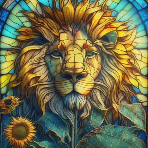 Lion-Sunflowers