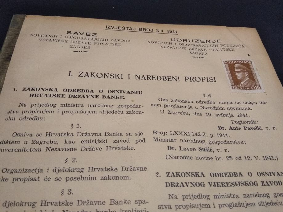 Zakonska odredba o zabrani ćirilice 1941. godina