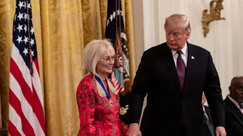 Getty Images Miriam Adelson with Donald Trump