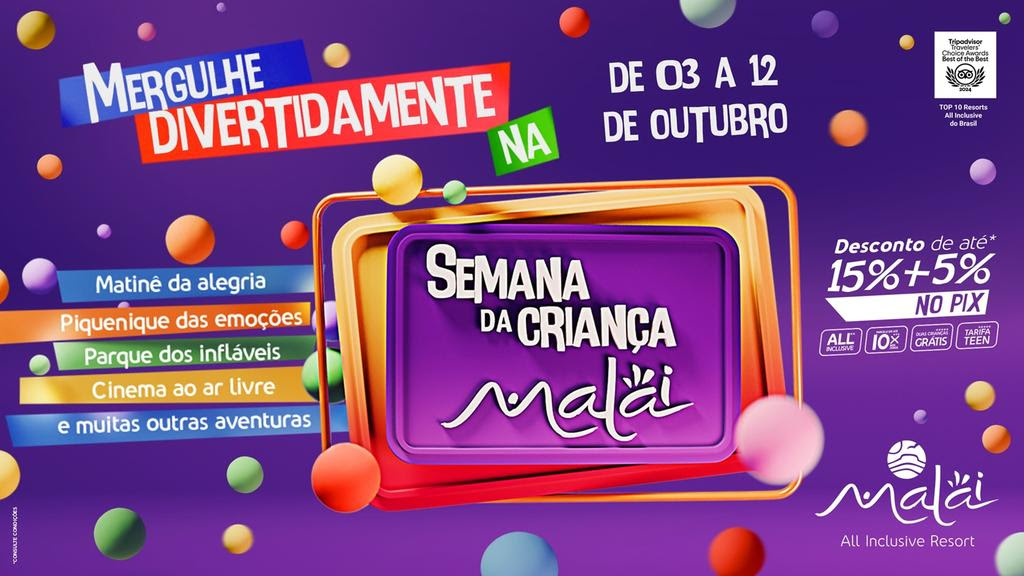 Semana da Criança no Malai Manso Resort (Divulgação)