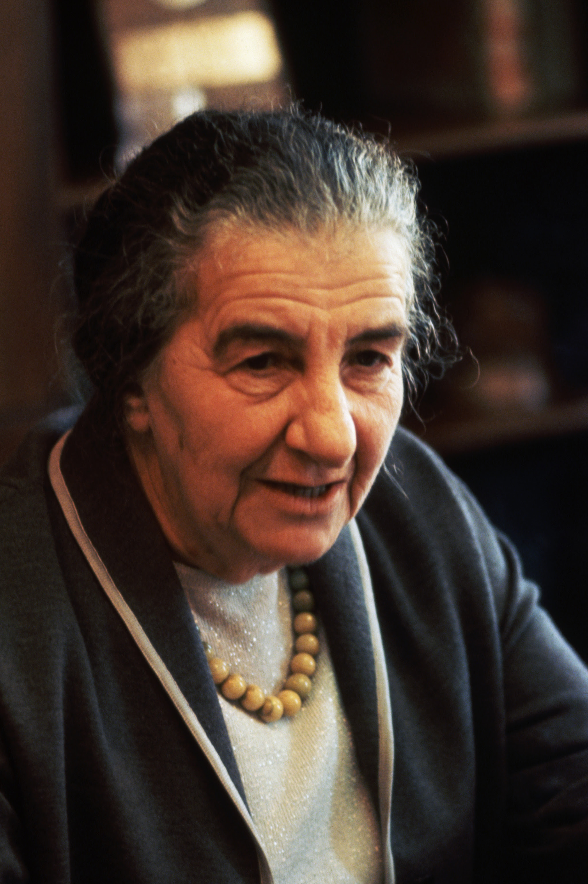 Golda Meir, primera mujer ministra en Israel.