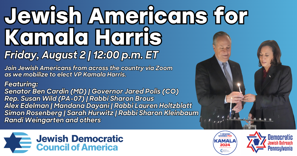 JDCA is the political home and voice of Jewish voters in support of Democrats who share our values.