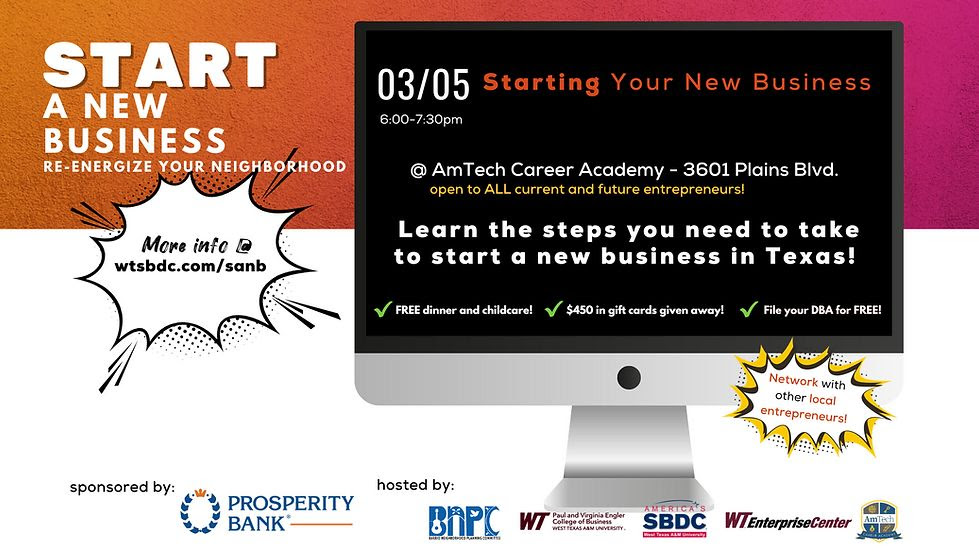 Start a New Business ! @ Start a New Business ! | Amarillo | Texas | United States