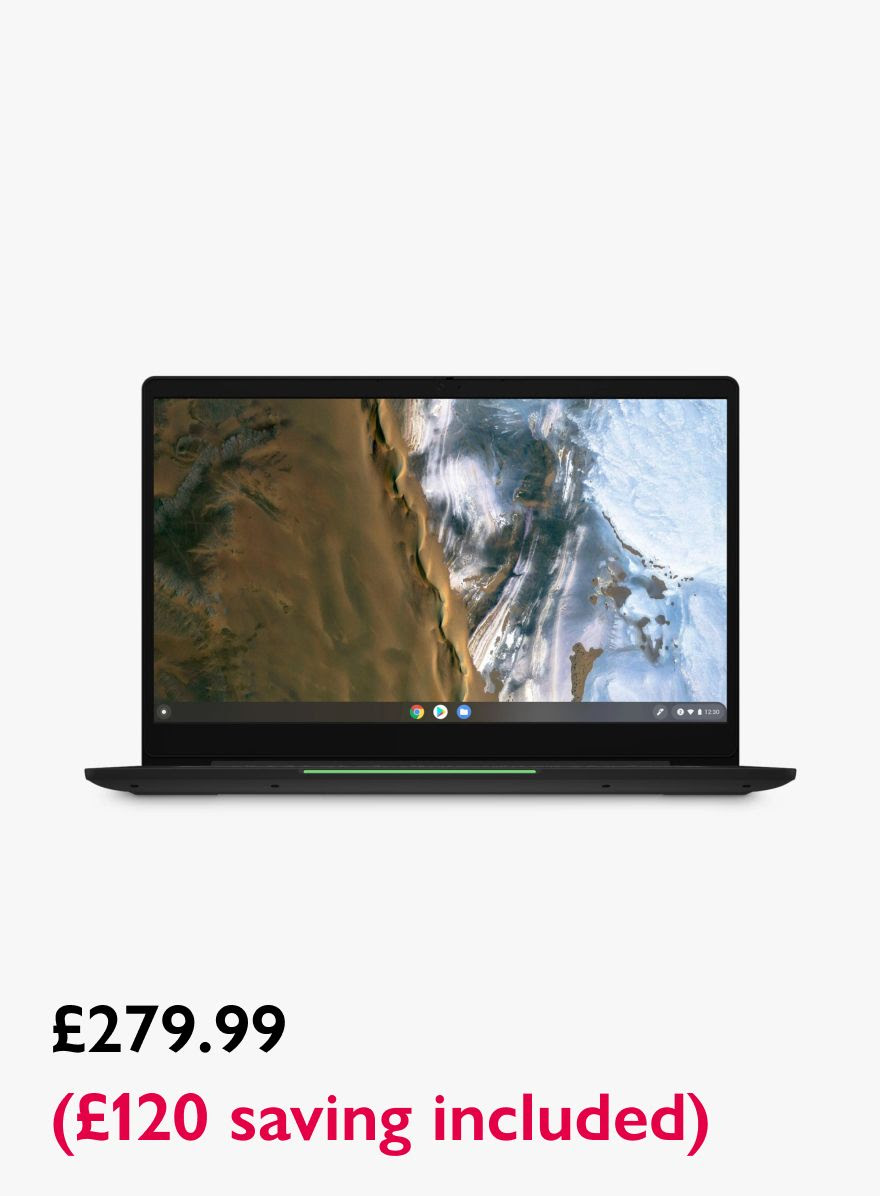 Lenovo Chromebook Laptop £279.99 (£120 saving included)