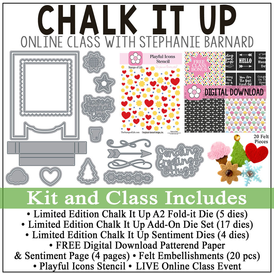 Image of Chalk It Up LIVE Online Card Making Class