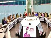 La reunión fue presidida por la Secretaria de Gobernación, Luisa María Alcalde, y la presidenta del INE, Guadalupe Taddei. 