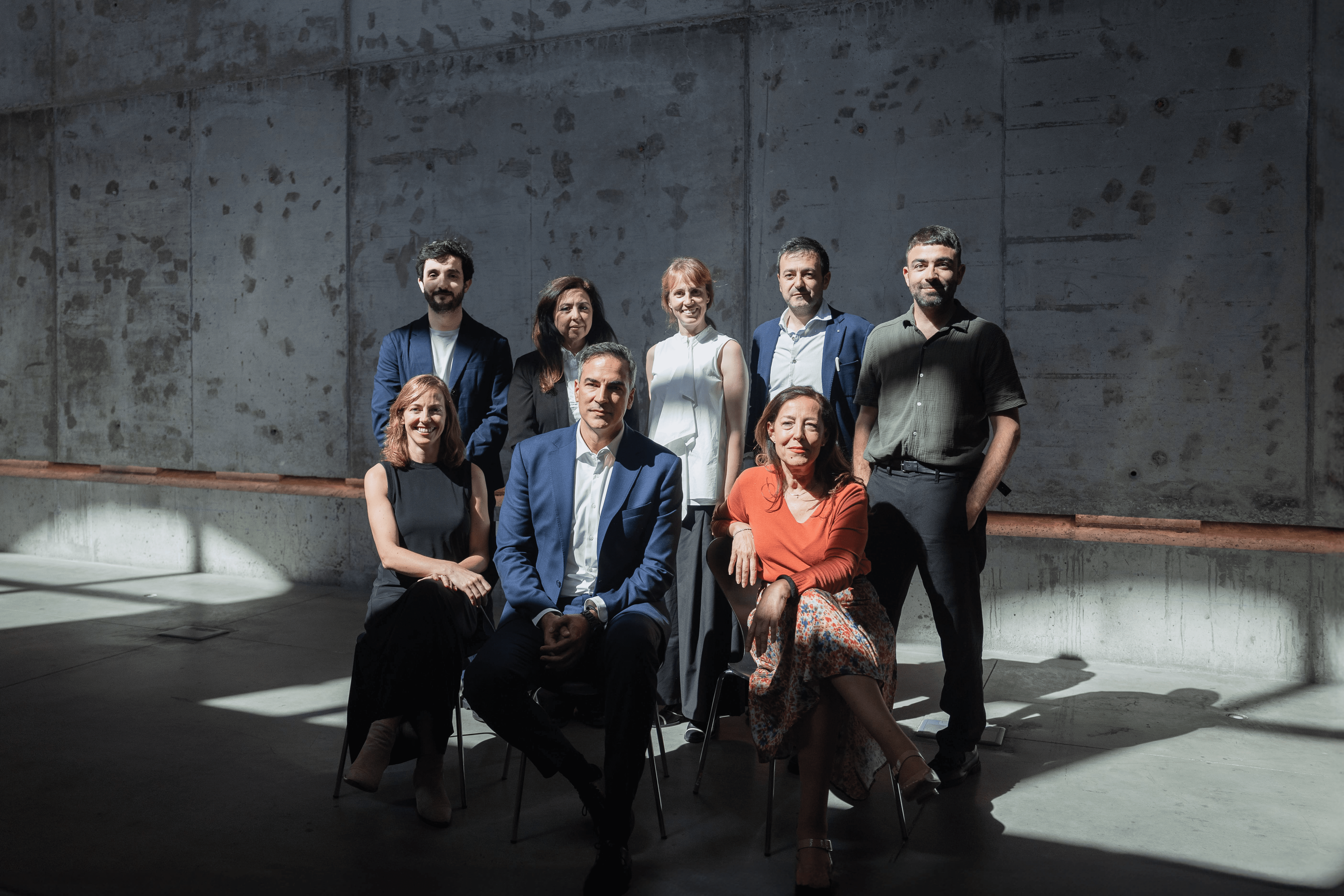 Imagen del jurado de TAC! Festival 2024. De izquierda a derecha: Gonzalo Herrero, Isabel Suraña, Susana Maján, Manuel Martínez Carazo, Elena Orte, Iñaqui Carnicero y Sol Candela. Fotografía: Delfina Lamas 