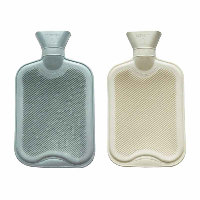 Image of De Vielle "Duo Ribbed" Rubber Hot Water Bottle