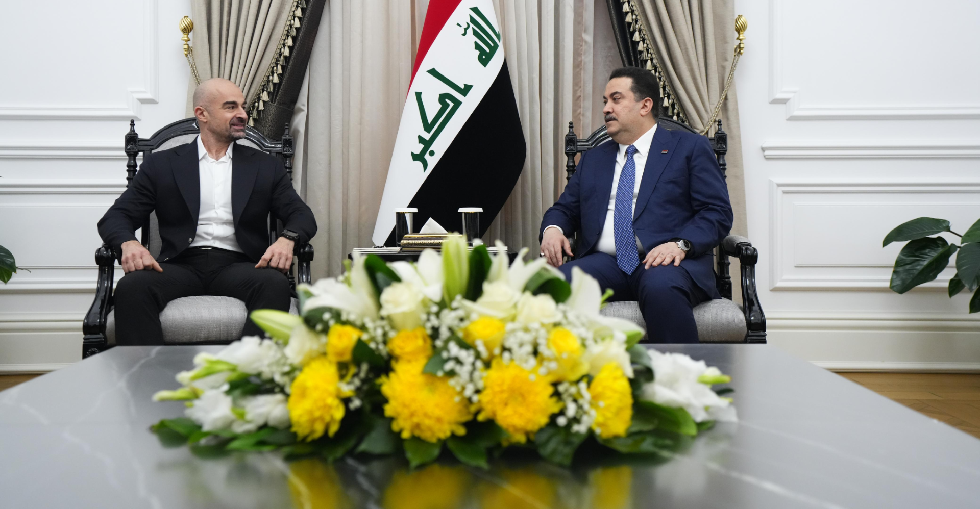 Confirming to Shafaq News, Talabani and al-Sudani discuss Kurdistan's revenues and employee salaries.