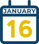 January 16 Calendar Icon