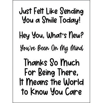 Image of June 2022 Card Kit Sentiments Clear Stamp Set